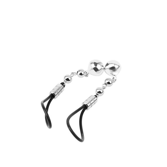 Набір затискачів для сосків та геніталій Chisa Sins з дзвіночками та ланцюжком, сріблясті sexstyle | Зображення 3