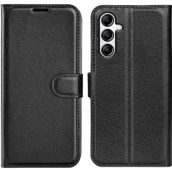 Чохол книжка з кишенями для карт на Samsung Galaxy A54 колір Чорний