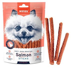 Wanpy Salmon Sticks ванпи палочки с лососем лакомство для собак