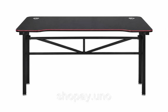 Игровой компьютерный стол 120×60×74,5 см черный для ПК и ноутбука | Зображення 5