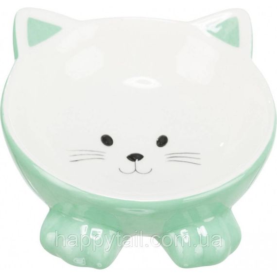 Миска Trixie для котів Котик керамічна 150 мл d-14 см | Зображення 1