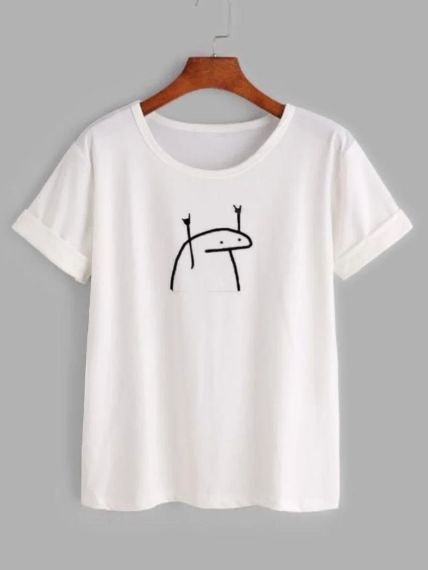 Футболка жіноча з принтом повсякденна XL Білий