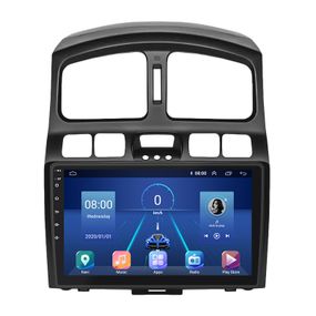 Штатна магнітола Lesko для Hyundai Santa Fe I 2000-2012 екран 9" 6/128Gb 4G Wi-Fi GPS Top