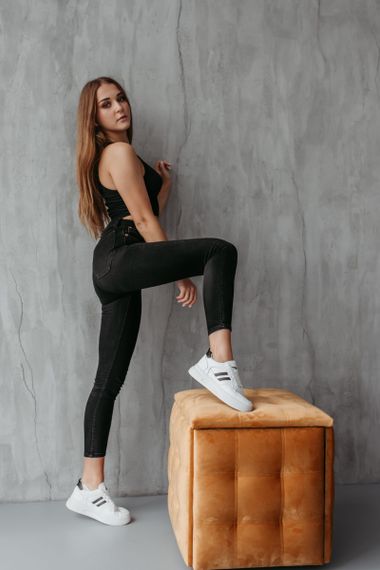 Кроссовки женские Fashion Caliber 3727 38 размер 24 см Белый | Зображення 9