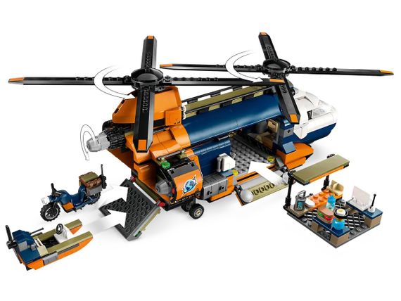 Конструктор LEGO City Вертоліт у базовому таборі для дослідження джунглів 60437 | Зображення 3