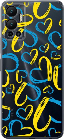Чехол на Infinix Hot 12 Сердца UA "5292u-2864-17620"