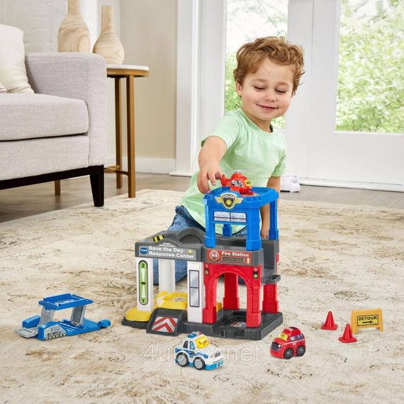 Игровой набор VTech Go! Go! Smart Wheels Служба спасения Центр реагирования Save The Day Response Center | Зображення 8