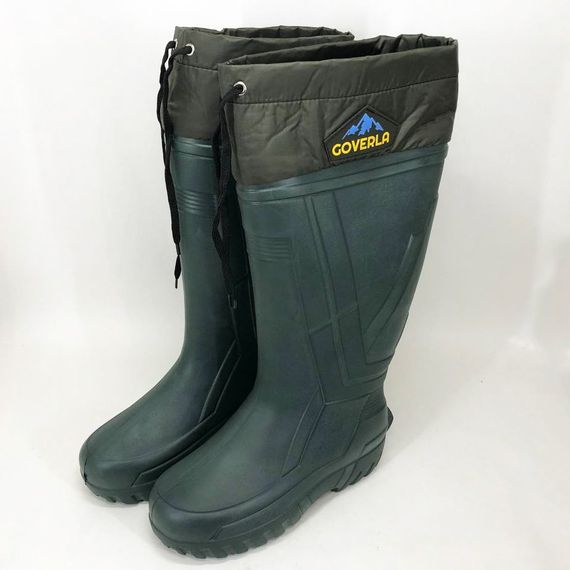 Чоботи якісні утеплені гумові високі. Розмір 45/46, гумові чоботи для риболовлі | Зображення 9