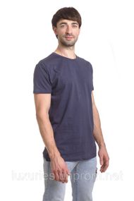Мужская футболка темно-серая, футболка классическая мужская OverSize, футболка летняя, стильная футболка XL