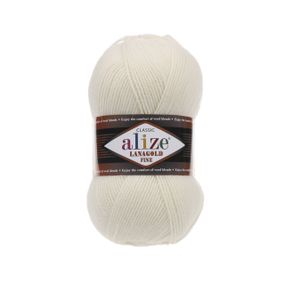 Пряжа Alize Lanagold Fine 62 напіввовна