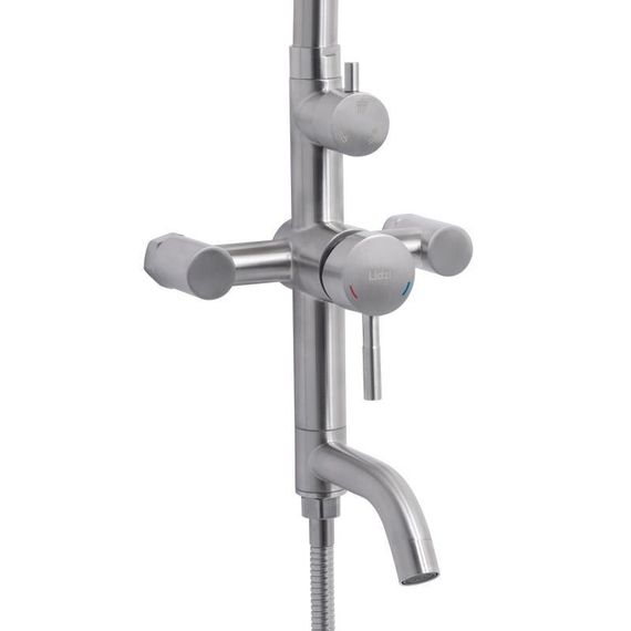 Душевая система универсальная Lidz Aria 1030 на три потребителя (с изливом) (k35) LDARI1030NKS34932 Nickel | Зображення 2