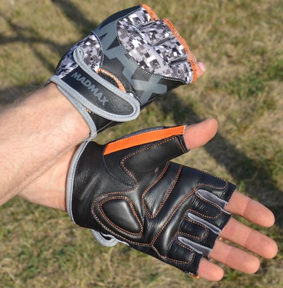 Рукавички для фітнесу MadMax MFG-831 Mti 83.1 Grey/Digital Camo S | Зображення 6