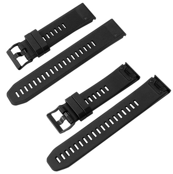 Силіконовий ремінець Primo для годинника Garmin Forerunner 935 / Forerunner 945 - Black | Зображення 1