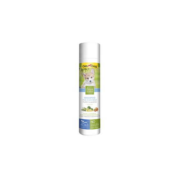 Шампунь GimDog Natural Solution для цуценят липа ромашка та солодке мигдальне масло 250 мл | Зображення 1