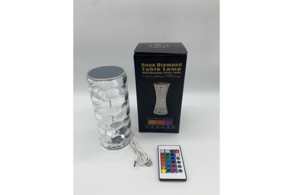 Настольная лампа (Аккумуляторная) ночник Алмаз RGB NEW Crystal Lamp Diamond | Зображення 1