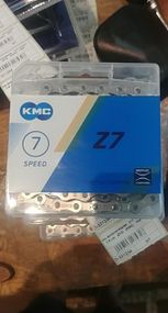 Цепь велосипедная   (1/2х3/32, 7-8 ск) (хром)   OEM