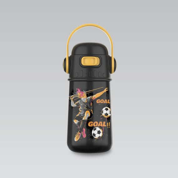 Термокружка дитяча Maestro Football MR-1644-A 400 мл з нержавіючої сталі герметична | Зображення 3