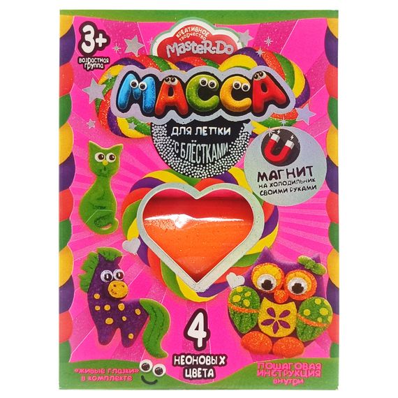 Набор креативного творчества Масса для лепки "MASTER DO" MMD-02-01, 4 цвета Вид 1
