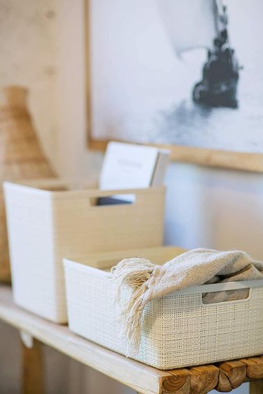 Корзина для хранения Curver (Курвер) Jute M 12 л (01905) Кремовый | Зображення 3
