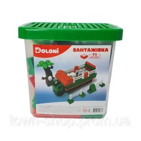 Конструктор "Грузовик" 013888/10 в пластиковом боксе, 95 деталей
