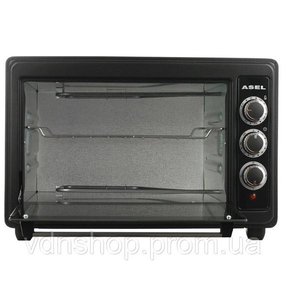 Піч-духовка для приготування ASEL, Електрична піч для дачі, Настільний електричний гриль з таймером VR-35 | Зображення 2