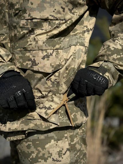 Комплект 3 в 1 Тактичний статутний костюм+ Убакс CoolPass ЗСУ Піксель мм14 Military + Полегшена парка Піксель | Зображення 3