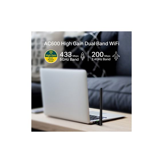 USB-адаптер TP-Link Archer T2U plus AC600 (ARCHER-T2U-PLUS) | Зображення 3