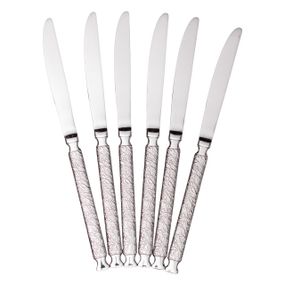 Набір столових ножів 6 (шт)  з нержавіючої сталі 23 (см) Срібло HP-8-37