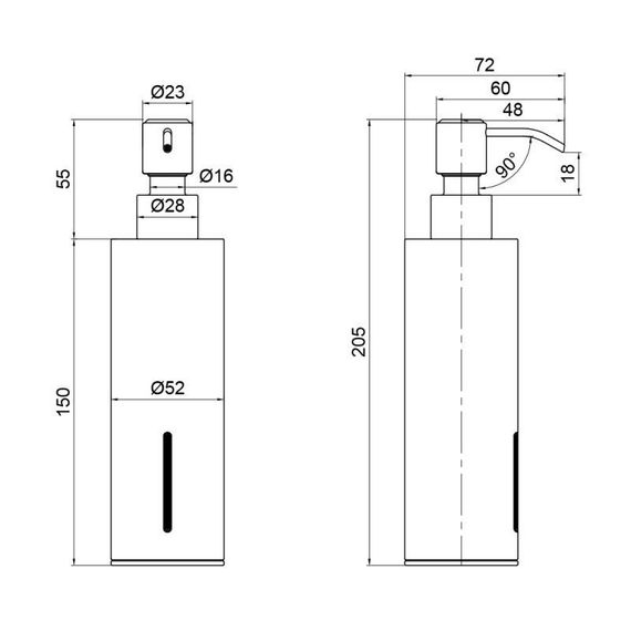 Дозатор для жидкого мыла Qtap Liberty QTLIBBLM11521 Black | Зображення 1