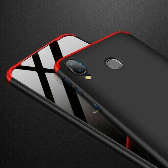 Чохол GKK 360 градусів для Samsung Galaxy M20 колір Чорно-Червоний | Зображення 3