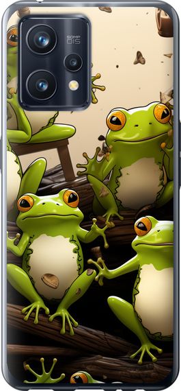 Чехол на Realme 9 Pro Plus Жабки "5656u-2596-17620"
