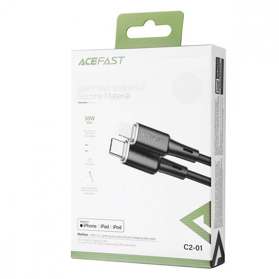 Кабель Acefast C2-01 Type-C to Lightning 30W (1.2m), 1.2 м | Зображення 1