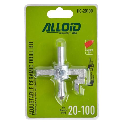 Alloid. Свердло для кераміки, регульоване 20-100мм | Зображення 2