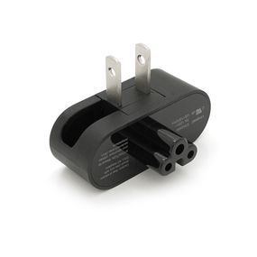 Перехідник складаний, m-m, американка\3pin, Black, BOX