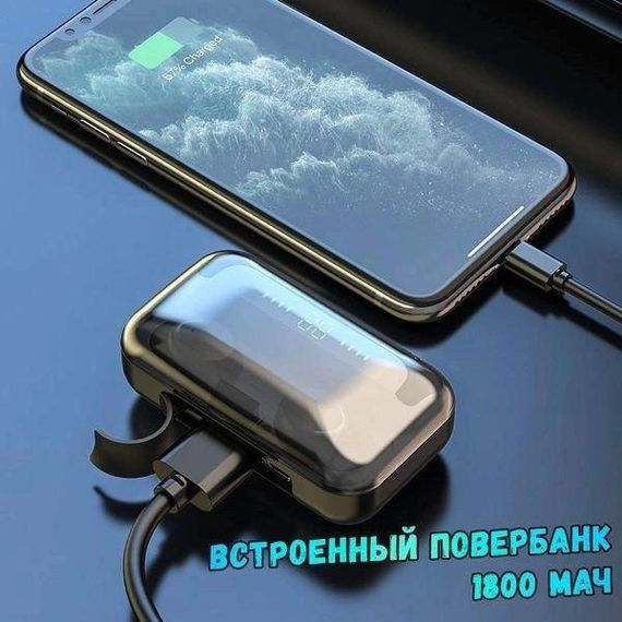 Вакуумные наушники True, Хорошие беспроводные наушники, Блютуз наушники Bluetooth HG-73 | Зображення 5