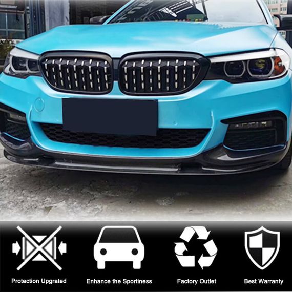 Накладка на передній бампер Lip V2 (для M-Sport 2017-2020, Карбон) для BMW 5 серія G30/31 рр | Зображення 2