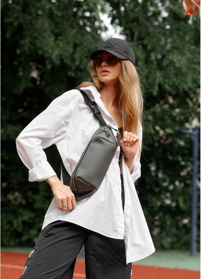 Сумка жіноча Sambag HOLSTER MSH Графітова 36 х 14 х 4 см (87113009) | Зображення 6