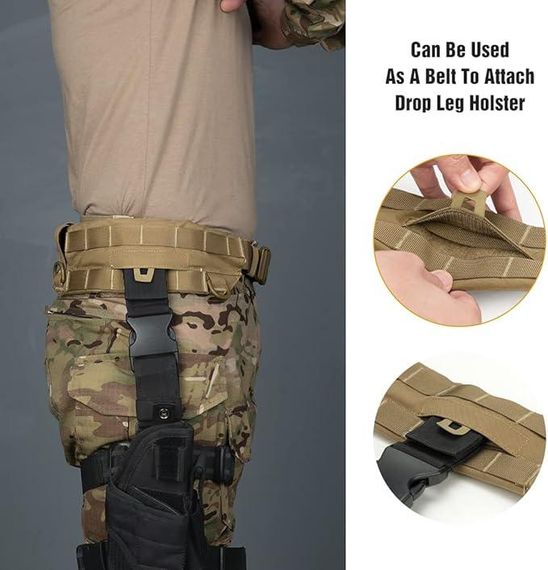 Тактичний ремінь IDOGEAR MRB Модульний такелажний ремінь Quick Release MOLLE MC 3424 | Зображення 5