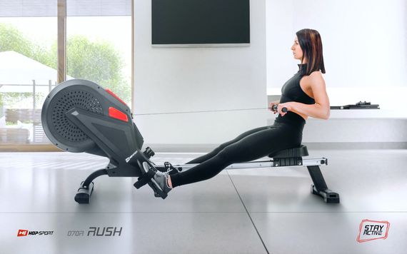 Гребний тренажер повітряний Hop-Sport HS-070R Rush | Зображення 1