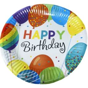 Паперова тарілка Happy Birthday Party Хата 1502-5771 6 шт Різнокольоровий shop (4823118903188)