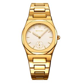 Чоловічий годинник Skmei 2681GDSI Gold-Silver у комбінованому кольорі золото та срібло
