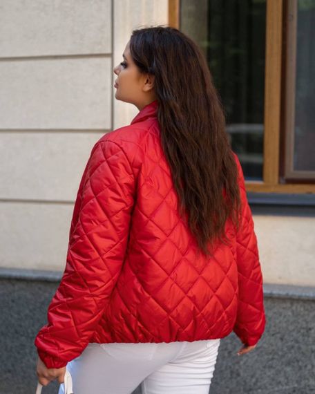 Женская легкая весенняя куртка больших размеров PB2317 цвет красный, размер 52 | Зображення 3