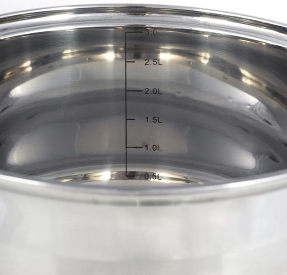 Набір 4 каструлі Ofenbach Casserole із нержавіючої сталі (1.1л, 1.7л, 2.4л, 3.4л) зі скляними кришками | Зображення 2