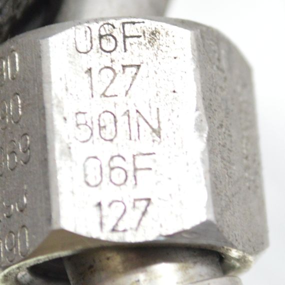 Трубка паливна 2.0 TFSI Audi A4 B7 2004-2008 Патрубок палива Ауді а4 б7 06F127501N | Зображення 1