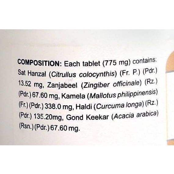 Антипаразитарный препарат Hamdard Qurs Deedan Jadeed 15 Tabs | Зображення 1