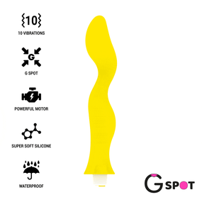 Вибратор для точки G Gavyn, жёлтый цвет G-Spot (Испания) sexstyle