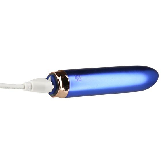 Віброкуля Swan Maximum + Comfy Cuff Blue, суперпотужна, різна інтенсивність, силіконова манжета | Зображення 5
