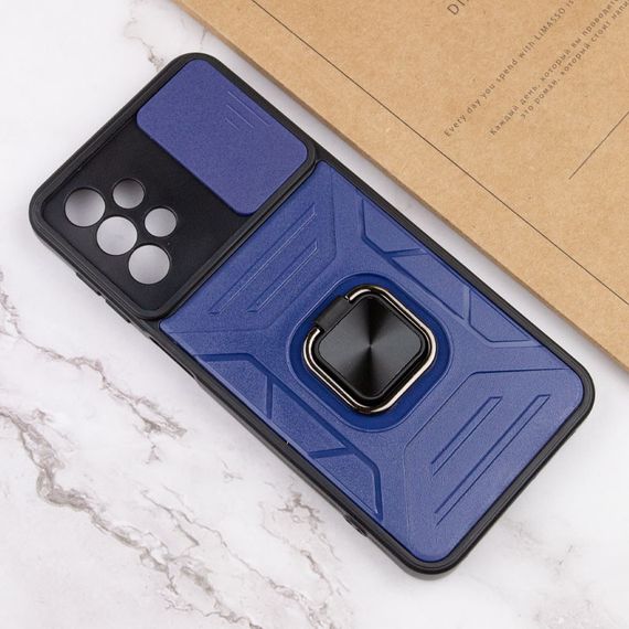 Ударопрочный чехол Camshield Flash Ring для Samsung Galaxy A53 5G TPU+PC, Синий | Зображення 5