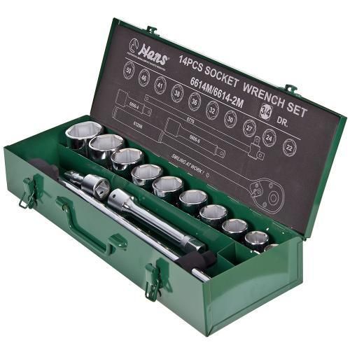 Набор инструмента 14 пр. 3/4"DR, 22-50мм HANS (6614M) | Зображення 1