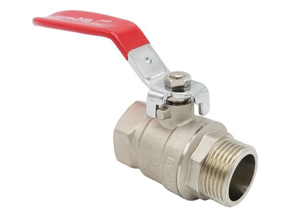 Кран кульовий Valogin Optima 1" ВЗ червона ручка VG-101203 1/12 шт